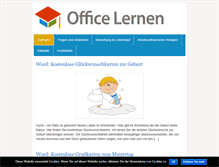 Tablet Screenshot of office-lernen.com